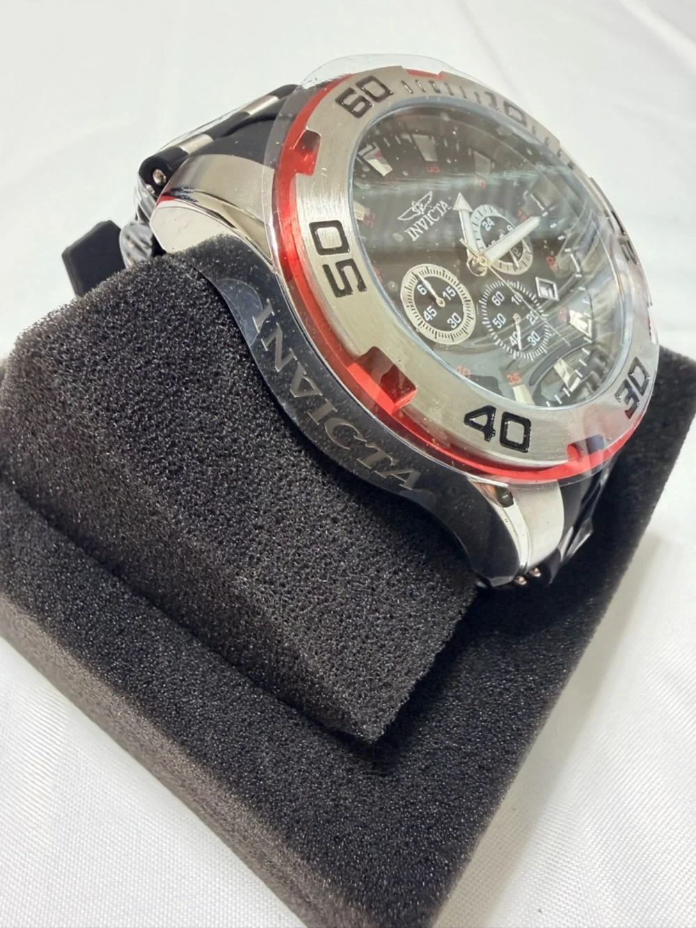 Invicta Men's Sport Chronograph Watch - Black & Red